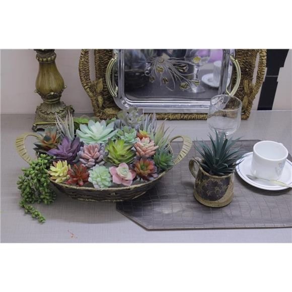Fake Succulents Unpotted - 20 Pack - Realistic Succulent Plants Artificial Faux - Picture 3 of 6